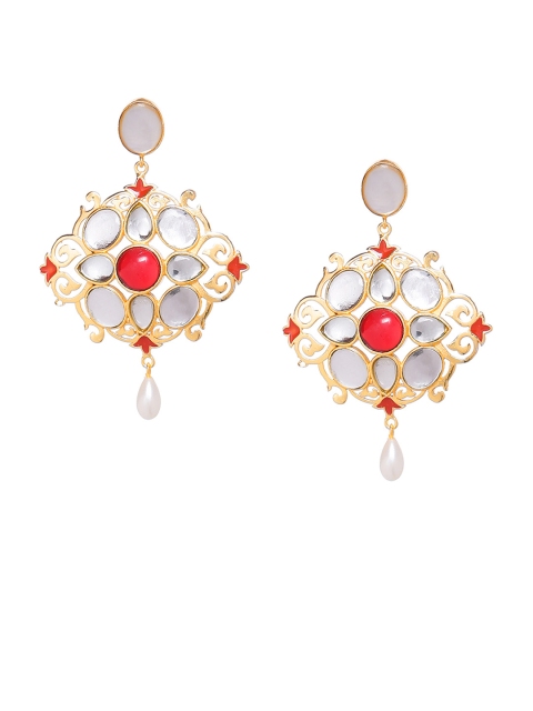 

Studio Voylla Amer Gold-Plated Classic Handcrafted Drop Earrings
