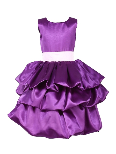 

Samsara Couture Purple Solid Net Dress