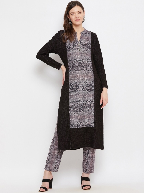 

Knitstudio Women Pink Animal Printed Kurta Set with Trousers