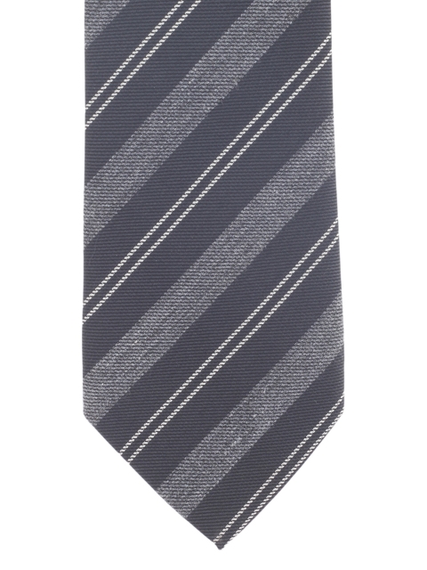 

Alvaro Castagnino Black & Grey Striped Tie