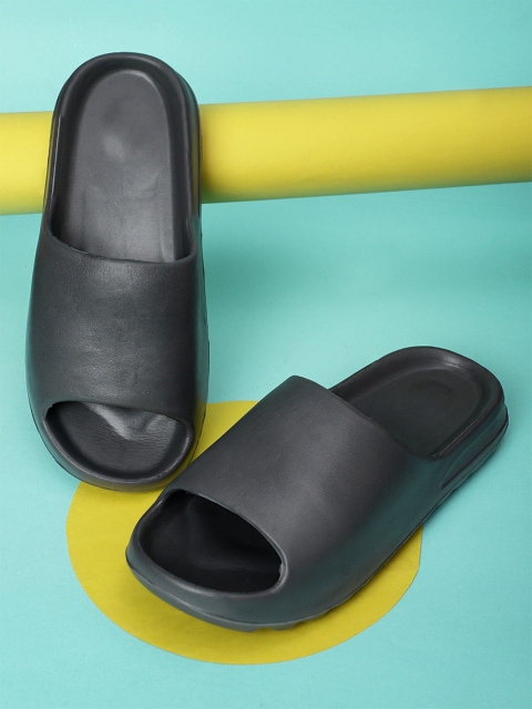 

Pampy Angel Men Rubber Sliders Flip Flops, Grey