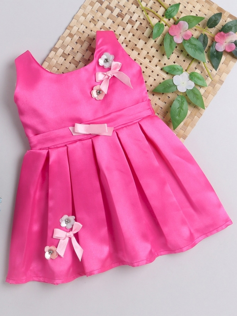 

MANY FROCKS & Girls Pink Satin Dress