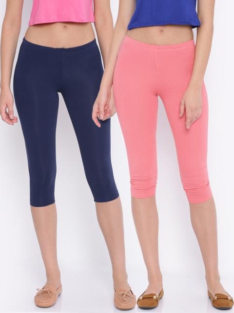 

Sweet Dreams Pack of 2 Capris, Navy blue