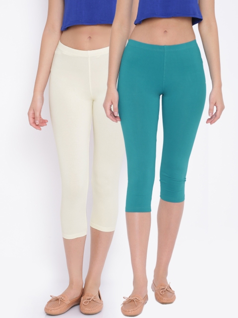 

Sweet Dreams Pack of 2 Capris, Off white