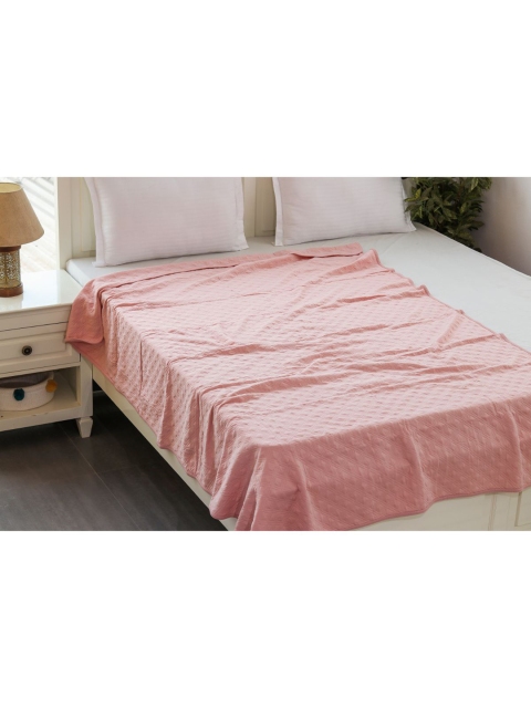 

Pluchi Pink Geometric Mild Winter 350 GSM Single Bed Dohar