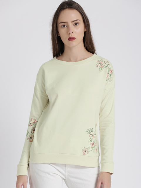 

Chemistry Women Off-White Printed Sweatshirt