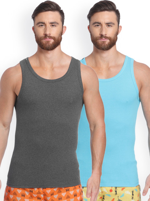 

Jack & Jones Pack of 2 Innerwear Vests 1971066006, Grey