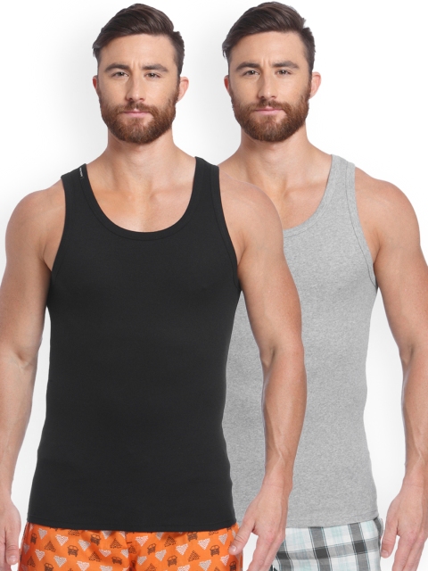 

Jack & Jones Pack of 2 Innerwear Vests 1971072006, Grey melange