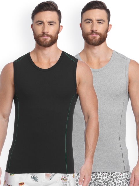 

Jack & Jones Pack of 2 Innerwear Vests 1971074001, Grey melange