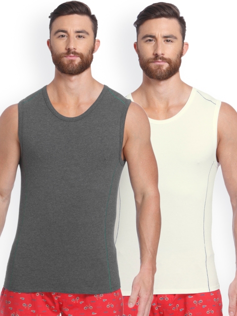 

Jack & Jones Pack of 2 Innerwear Vests 1971078006, Grey