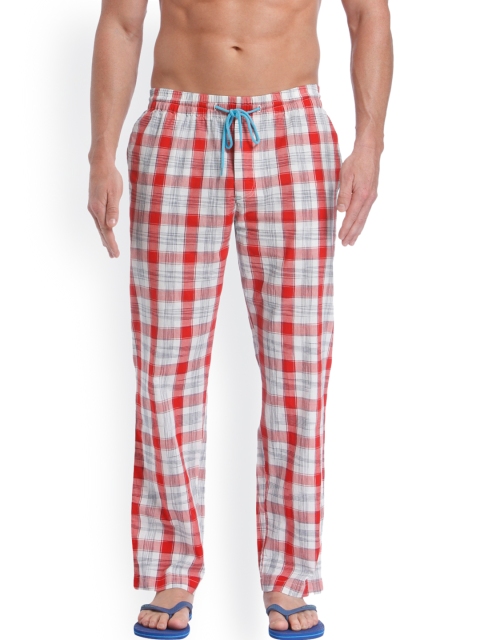 

Jack & Jones Red & White Checked Pyjamas 1954258004