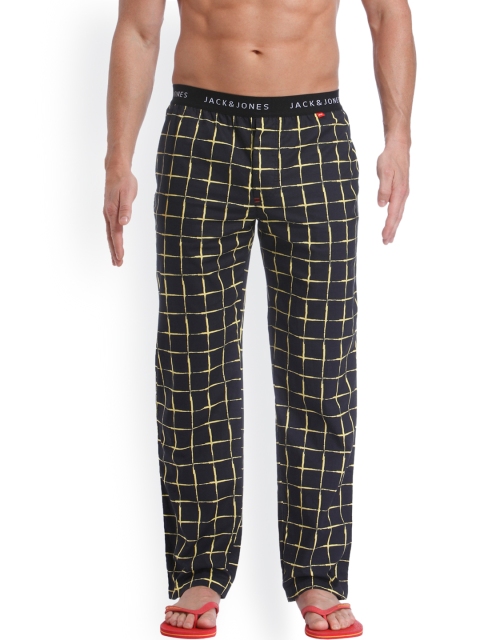 

Jack & Jones Black & Yellow Checked Pyjamas 1954256004