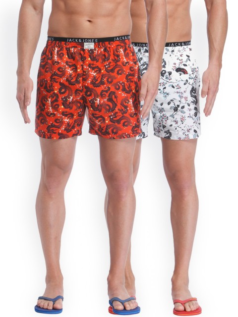 

Jack & Jones Pack of 2 Printed Boxers 1969007004, Red