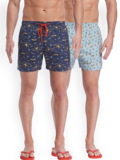 

Jack & Jones Pack of 2 Printed Boxers 1969006004, Blue