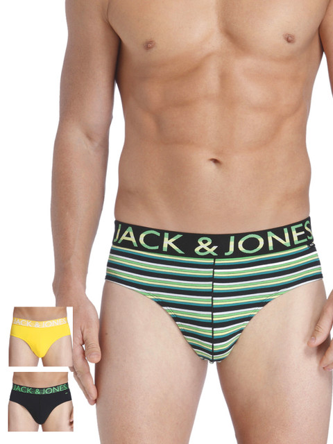 

Jack & Jones Men Pack of 3 Briefs 1971053006, Green