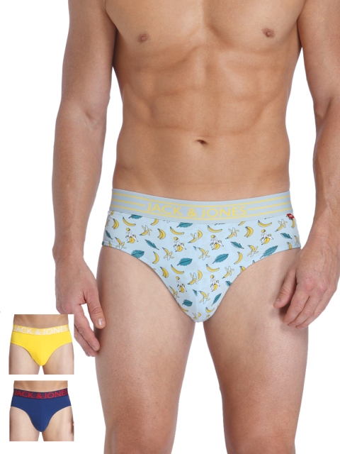 

Jack & Jones Men Pack of 3 Briefs 1971052011, Blue