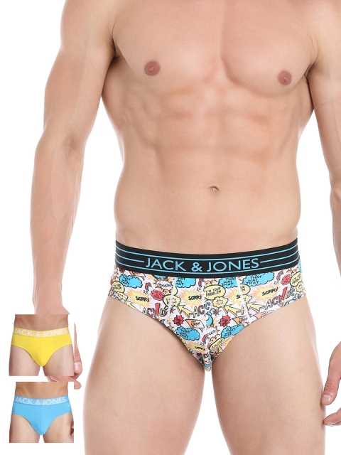 

Jack & Jones Men Pack of 3 Briefs 1971061011, Blue