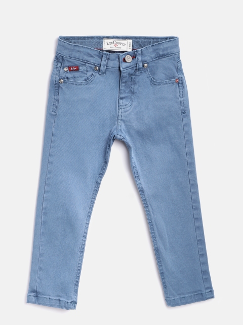 Lee Cooper Boys Blue Slim Fit Mid-Rise Clean Look Stretchable Jeans available at myntra for Rs.769
