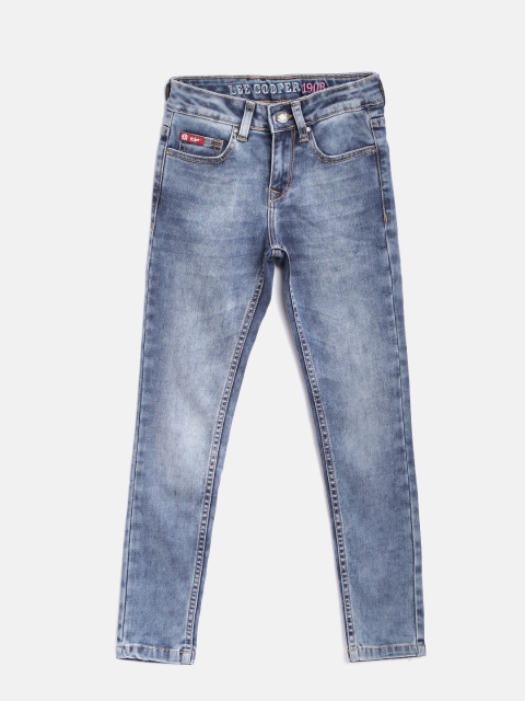 Lee Cooper Girls Blue Annie Slim Fit Mid-Rise Clean Look Stretchable Jeans available at myntra for Rs.699