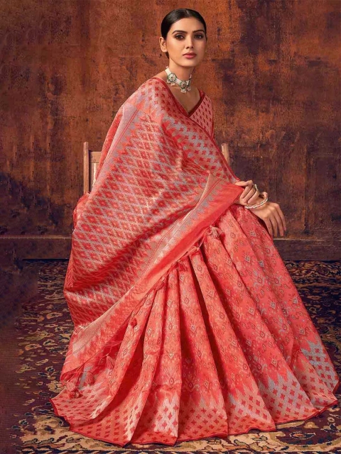 

KARAGIRI Pink Saree