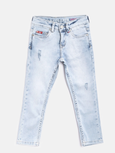 Lee Cooper Girls Blue Annie Slim Fit Stretchable Jeans available at myntra for Rs.649