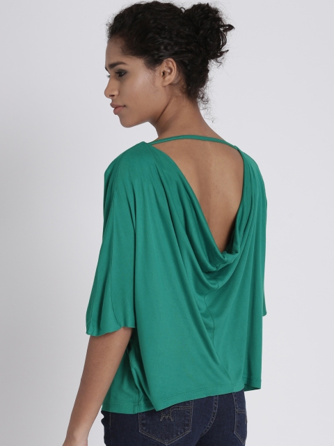 

Chemistry Women Green Solid Top