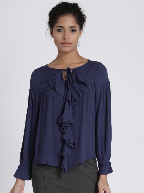 

Chemistry Women Blue Solid Top