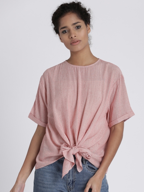 

Chemistry Women Red Striped Top