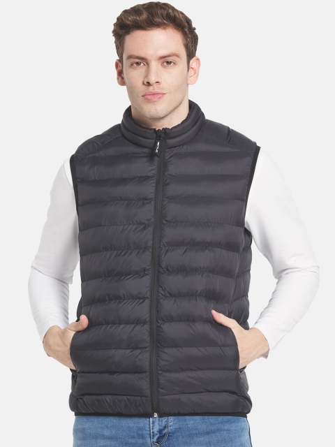 

METTLE Men Black Solid Puffer Jacket