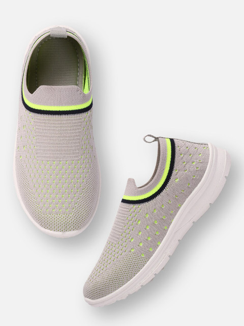 

FAST TRAX Unisex Kids Grey Woven Design Sneakers