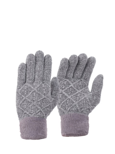 

ELLIS Women Grey Solid Acrylic Hand Gloves
