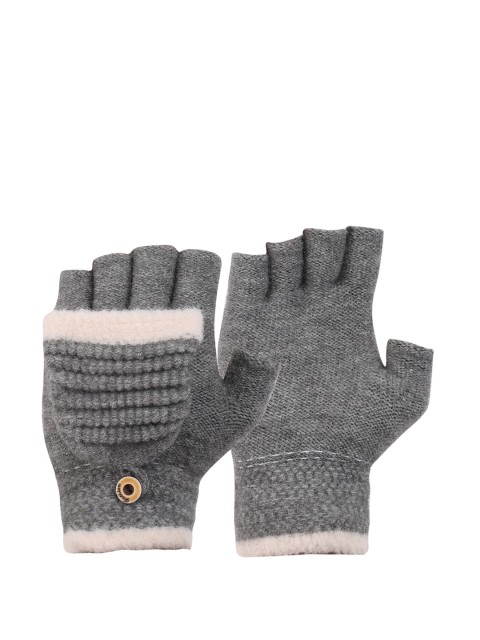 

ELLIS Grey Patterned 2 In 1 Gloves