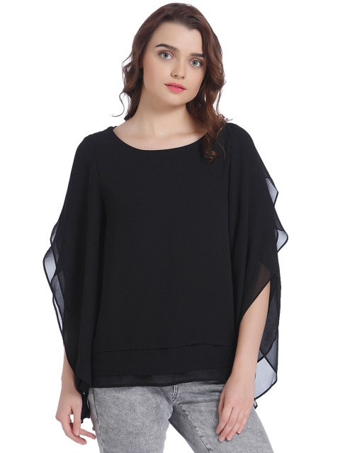 

Vero Moda Women Black Solid Top