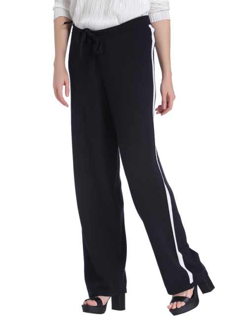 

Vero Moda Women Black Regular Fit Solid Bootcut Trousers