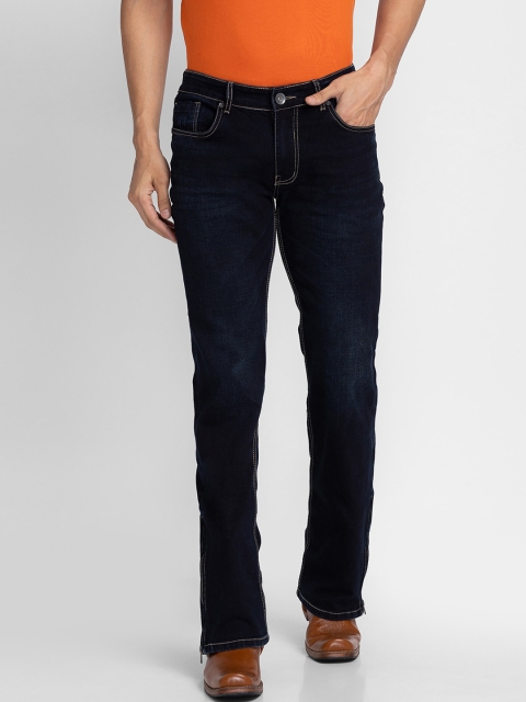

mode de base Men Blue Bootcut Light Fade Stretchable Jeans