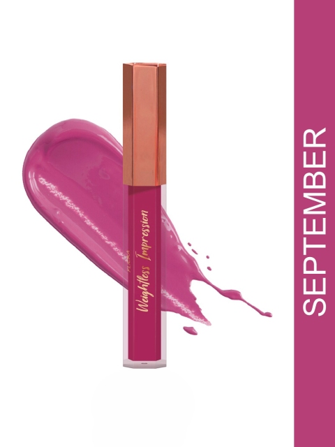 

FLiCKA Weightless Impression Matte Finish Liquid Lipstick - September 09 1.6 ml, Purple