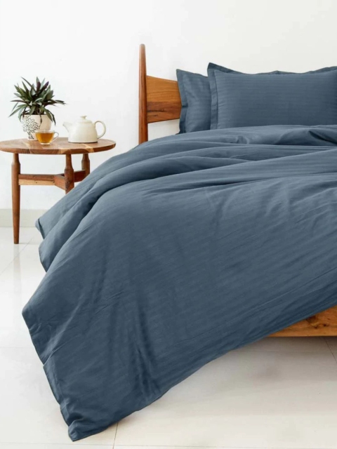 

Sleeping Owls- because your sleep matters Grey Solid Double Queen Cotton Bedding Set