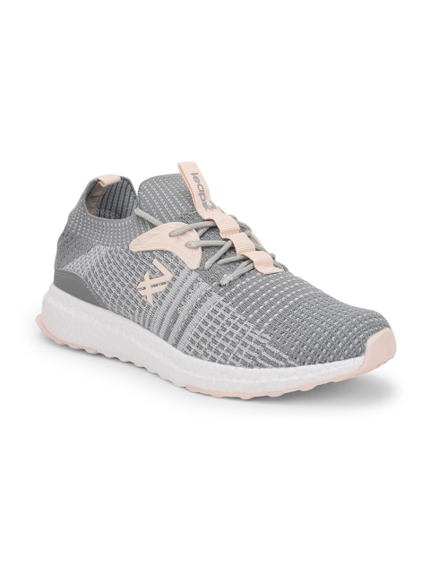 Liberty Women Grey Mesh Running Non-Marking Shoes