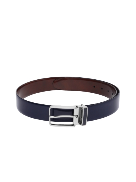 

Tommy Hilfiger Men Navy Blue & Brown Solid Reversible Leather Belt