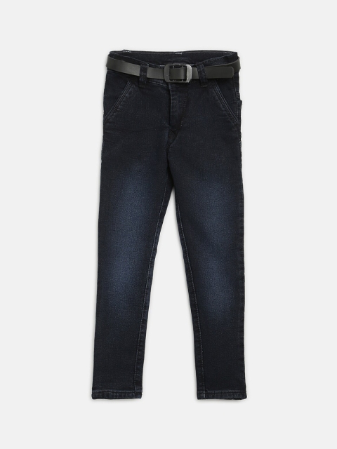 

V2 Value & Variety Boys Blue Regular Fit Cotton Light Fade Jeans