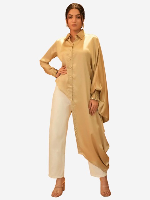 

Alaya By Stage3 Women Gold-Toned Casual Shirt