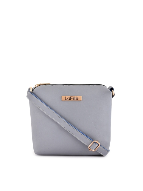 

LaFille Grey PU Structured Sling Bag