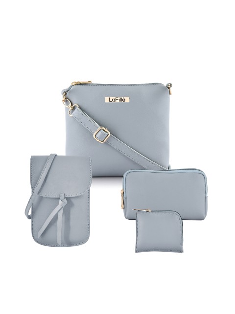 

LaFille Blue Solid Clutch Pack of 4