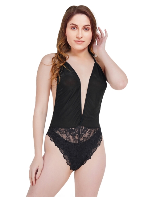 

COLOR STYLE Women Black Baby Doll with High-Low