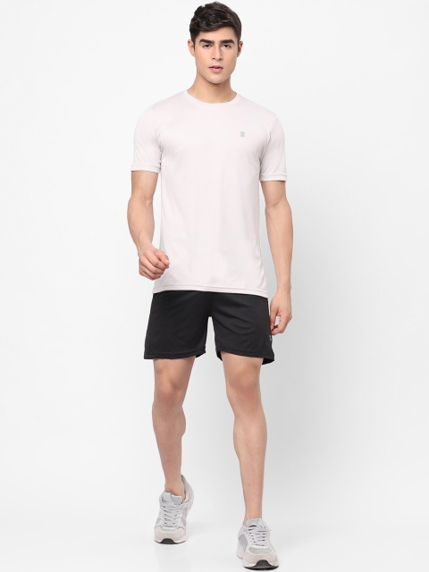 

MOZAFIA Men Grey & Black T-shirt With Shorts