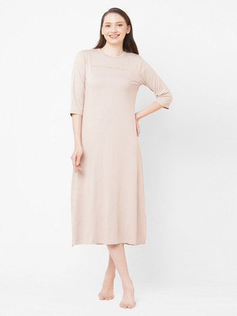 

SDL by Sweet Dreams Beige Nightdress