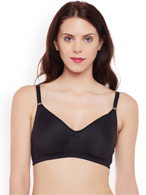 

Clovia Black Solid Non-Wired Non Padded Everyday Bra