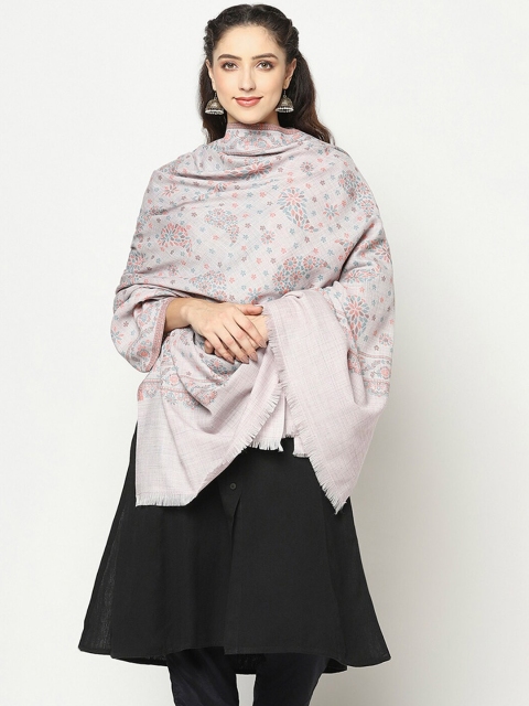 

La Vastraa Women Purple Woven Design Shawl