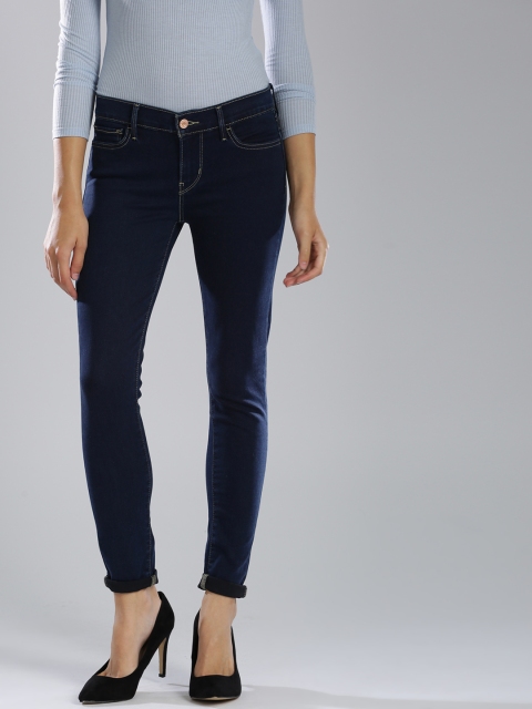

Levis 710 Women Blue Super Skinny Fit Mid-Rise Clean Look Stretchable Jeans