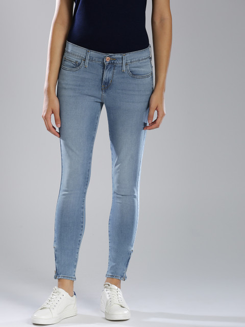 

Levis 710 Women Blue Super Skinny Fit Mid-Rise Clean Look Stretchable Jeans